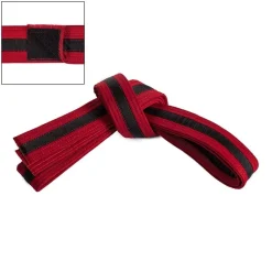 Century US Retail Adjustable Black Striped Belt