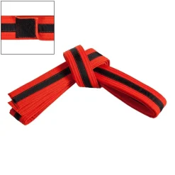 Century US Retail Adjustable Black Striped Belt