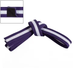 Century US Retail Adjustable White Striped Belt