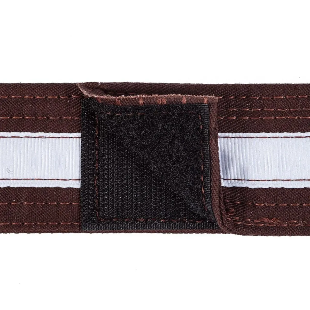Century US Retail Adjustable White Striped Belt