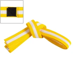 Century US Retail Adjustable White Striped Belt