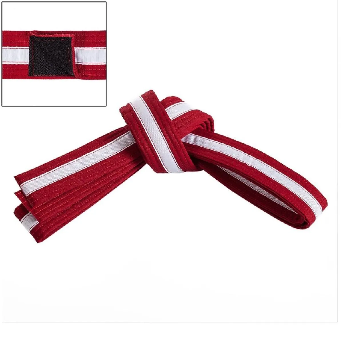 Century US Retail Adjustable White Striped Belt