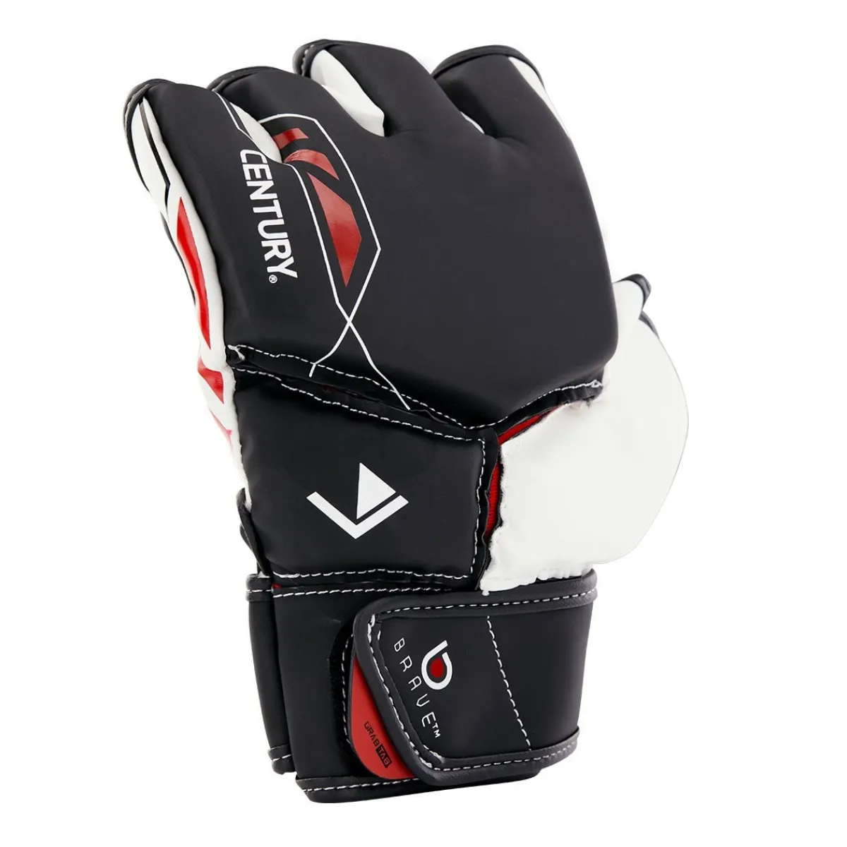 Sale Century US Retail Brave MMA Competition Glove Black/White/Red