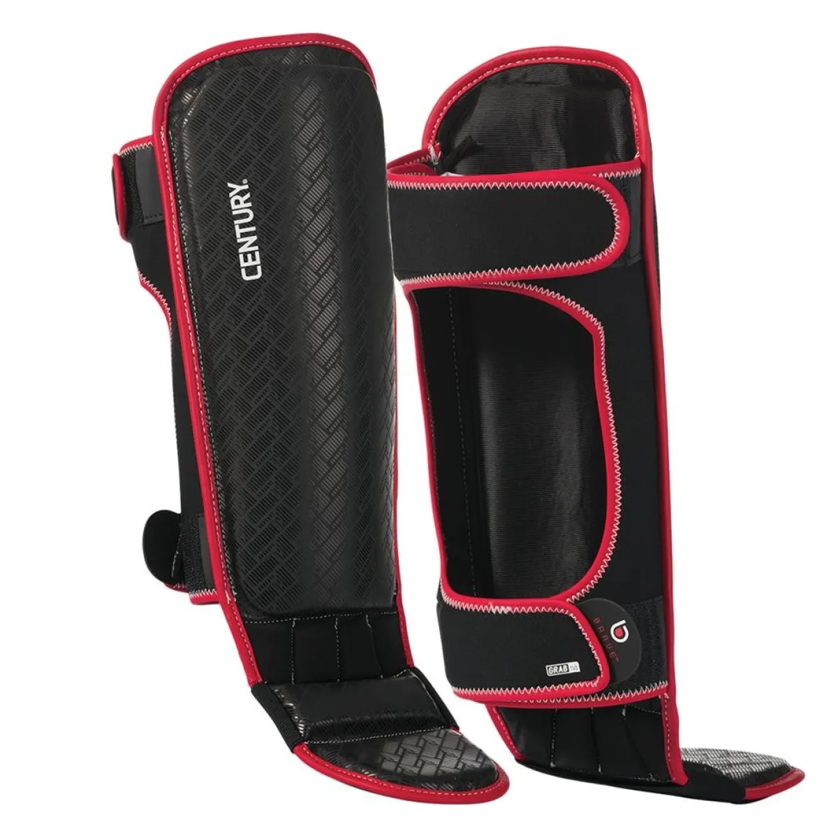 Outlet Century US Retail Brave Shin Instep Guards - Red/Black
