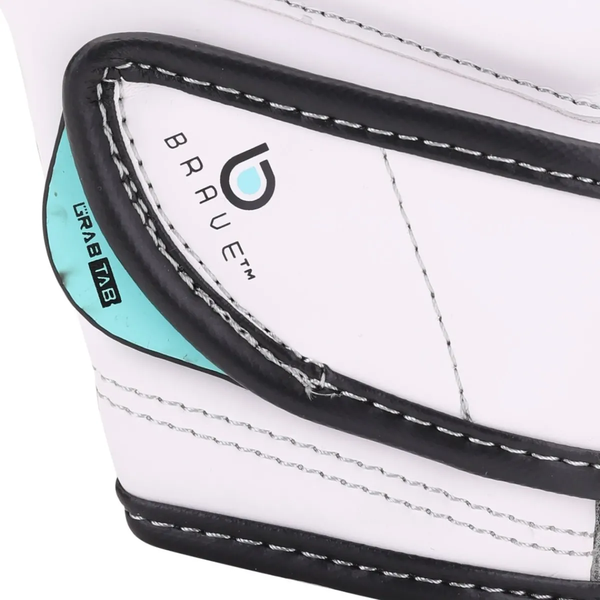 Hot Century US Retail Brave Women's Grip Bar Bag Gloves - White/Teal