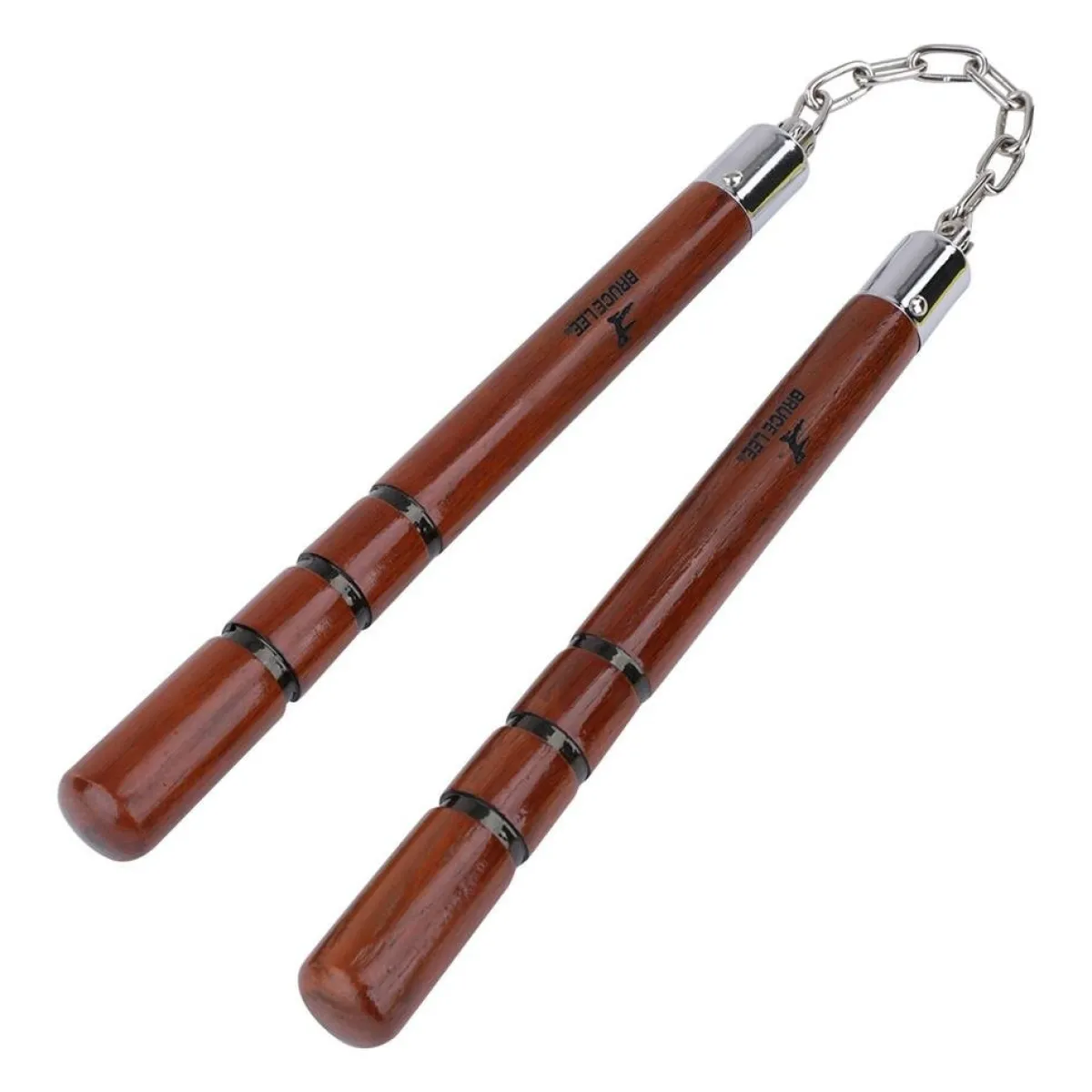 New Century US Retail Bruce Lee Wooden Nunchaku Natural