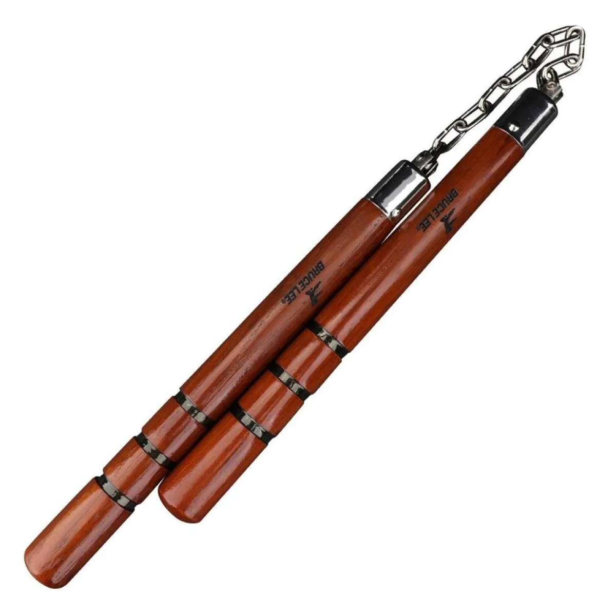 New Century US Retail Bruce Lee Wooden Nunchaku Natural