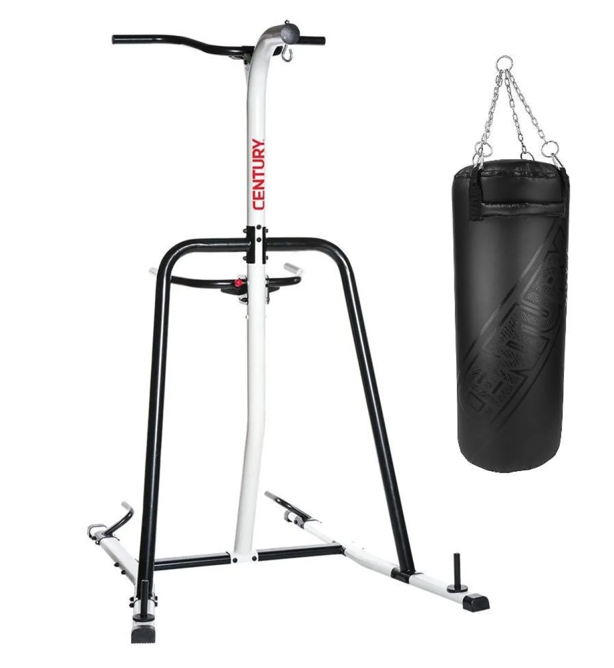 Clearance Century US Retail Century Oversized 100 Pound Heavy Bag with Fitness Training White/Black