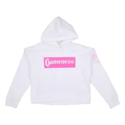New Gameness Classic Crop Hoodie White