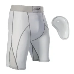 Outlet Century US Retail Compression Short with Cup White