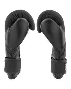 Online Century Martial Arts Creed Lace up Boxing Gloves Black