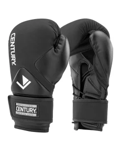 Online Century Martial Arts Creed Lace up Boxing Gloves Black