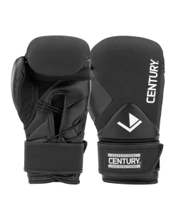 Online Century Martial Arts Creed Lace up Boxing Gloves Black