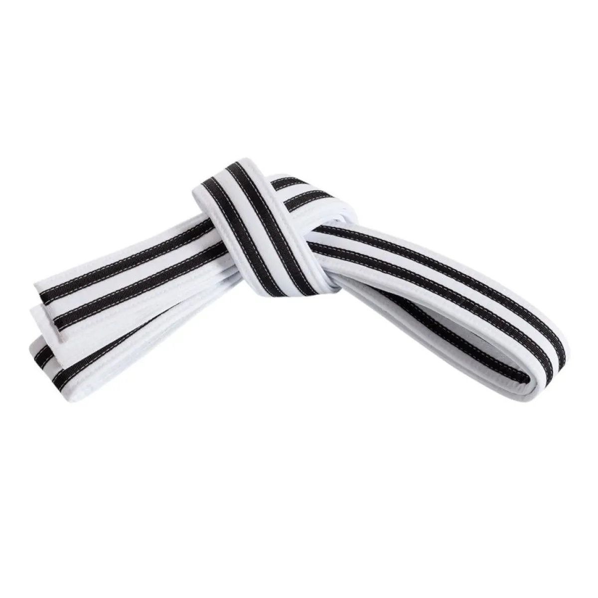 Outlet Century US Retail Double Wrap Double Striped White Belt