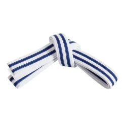 Outlet Century US Retail Double Wrap Double Striped White Belt