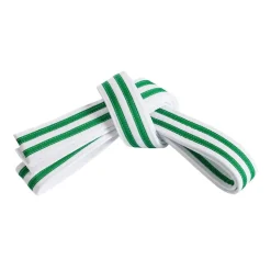 Outlet Century US Retail Double Wrap Double Striped White Belt
