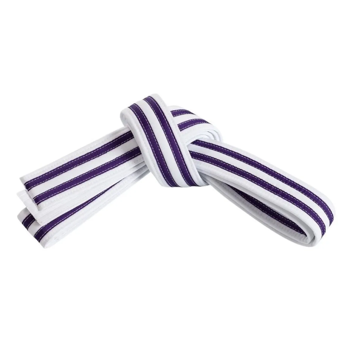 Outlet Century US Retail Double Wrap Double Striped White Belt