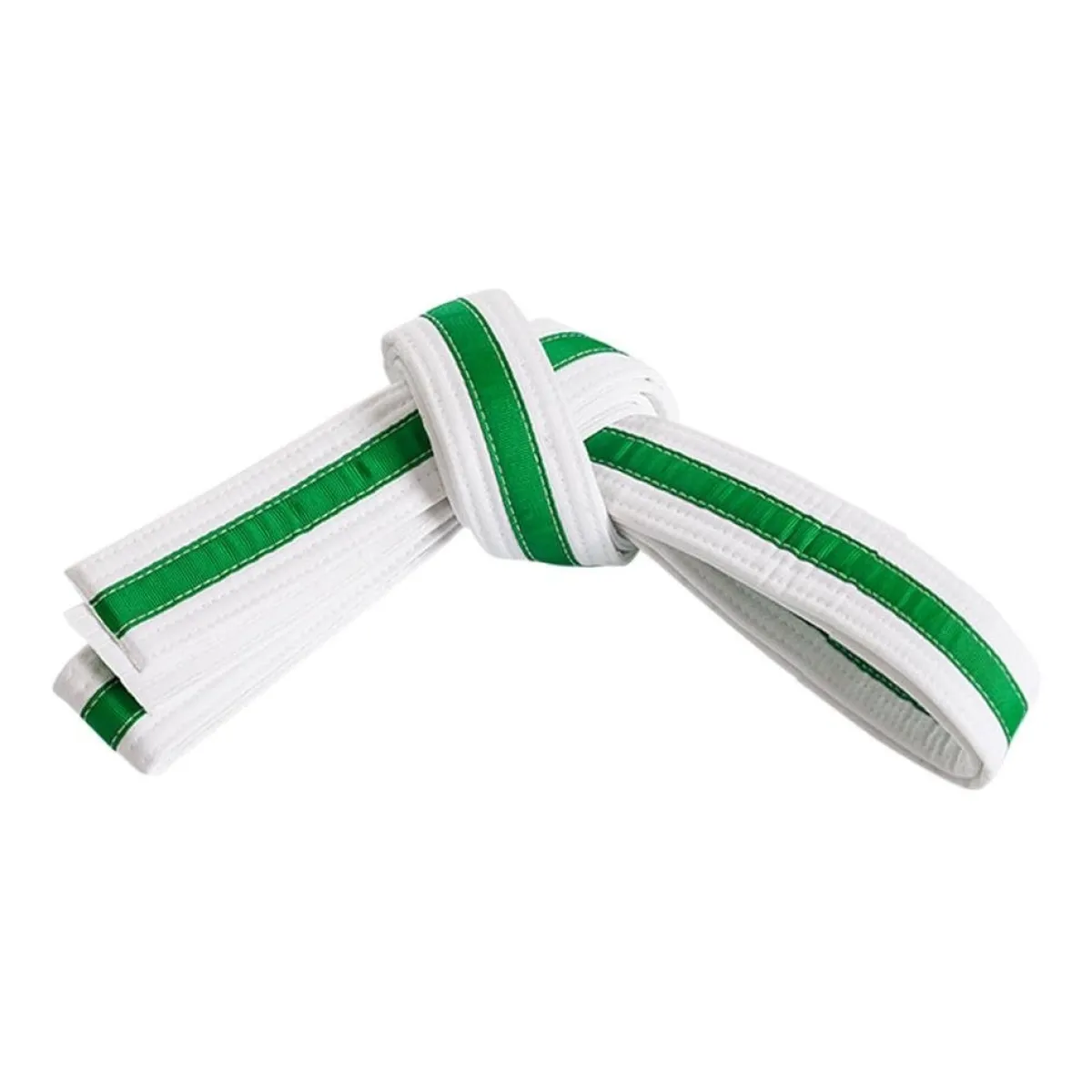 New Century US Retail Double Wrap Striped White Belt