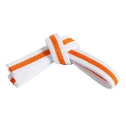 New Century US Retail Double Wrap Striped White Belt