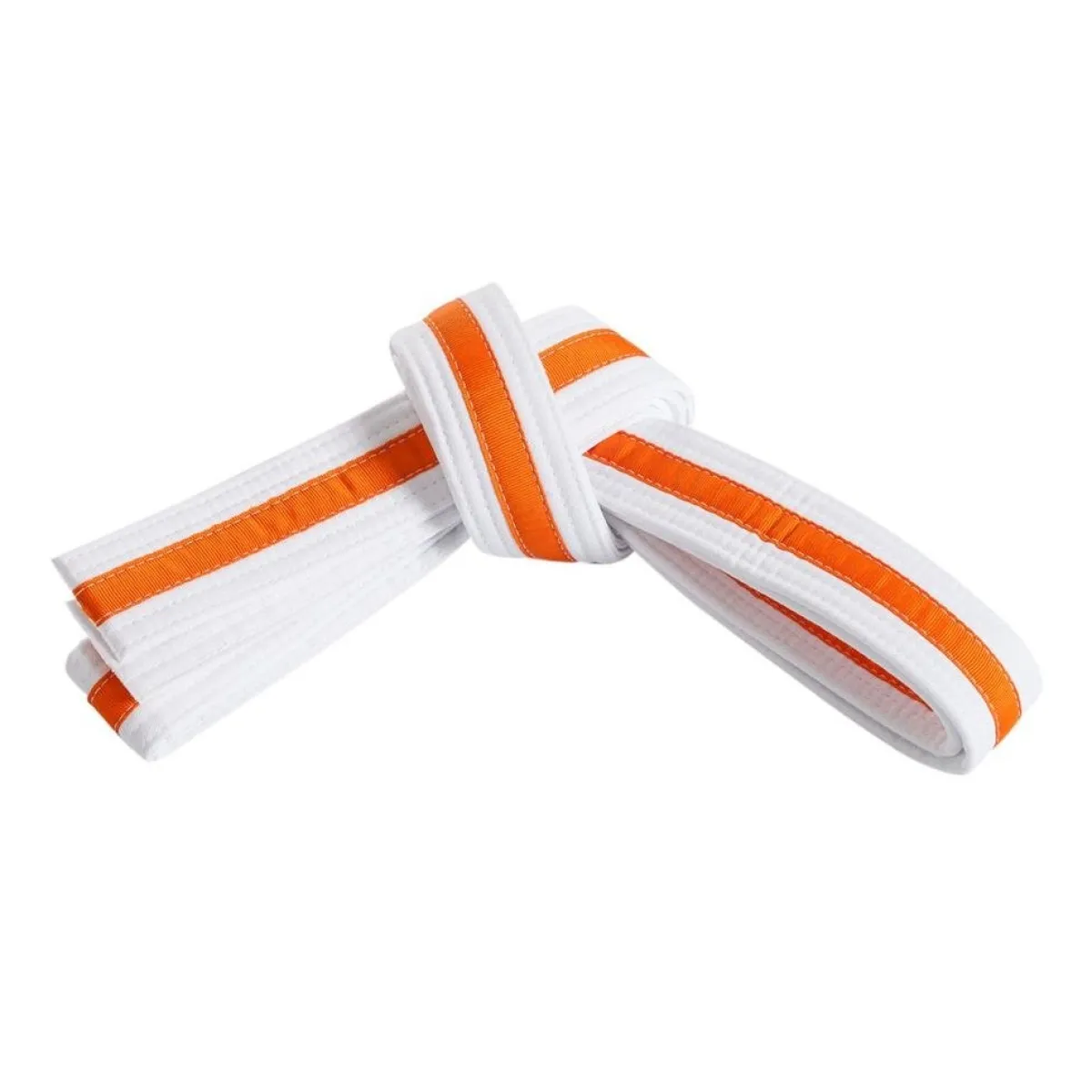 New Century US Retail Double Wrap Striped White Belt