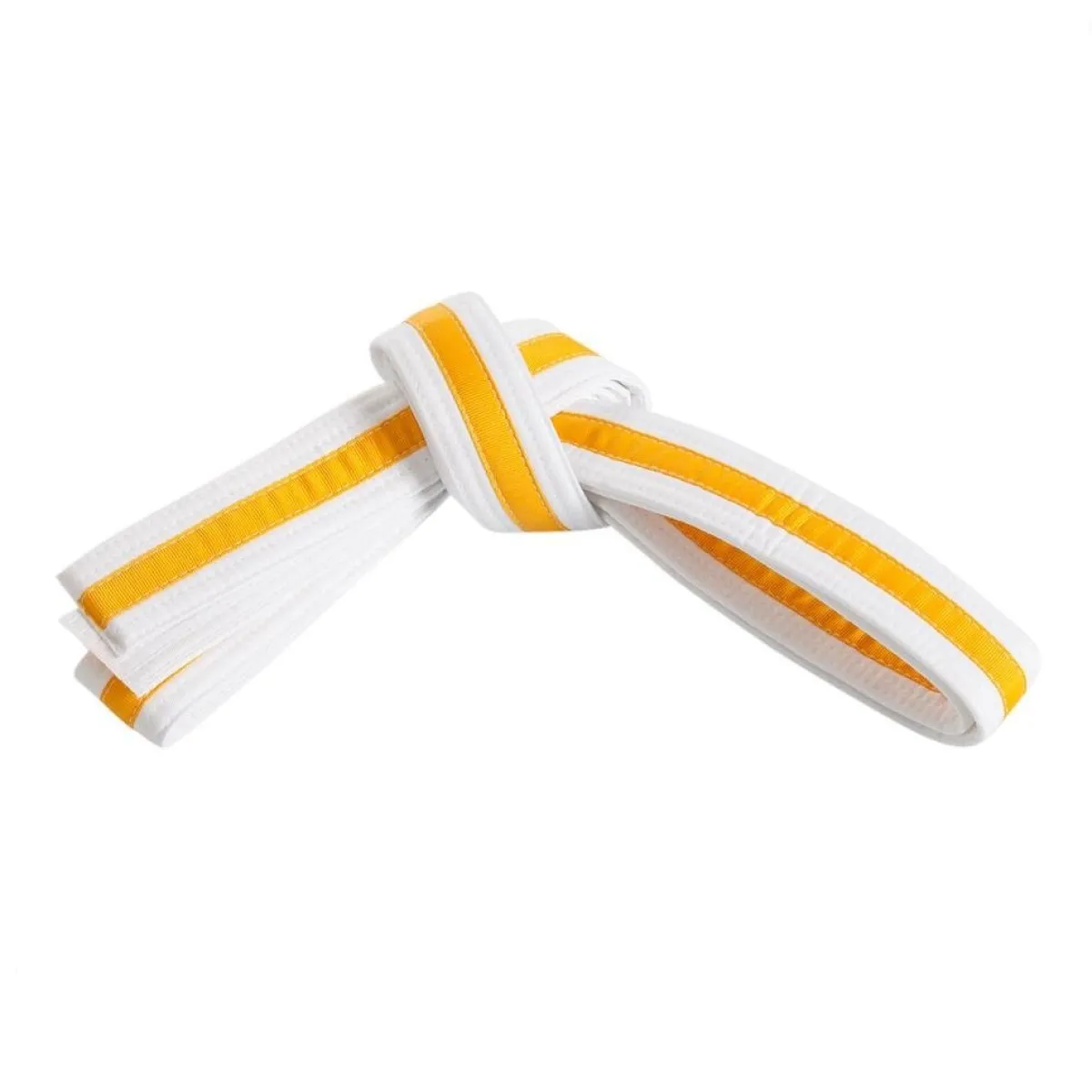 New Century US Retail Double Wrap Striped White Belt
