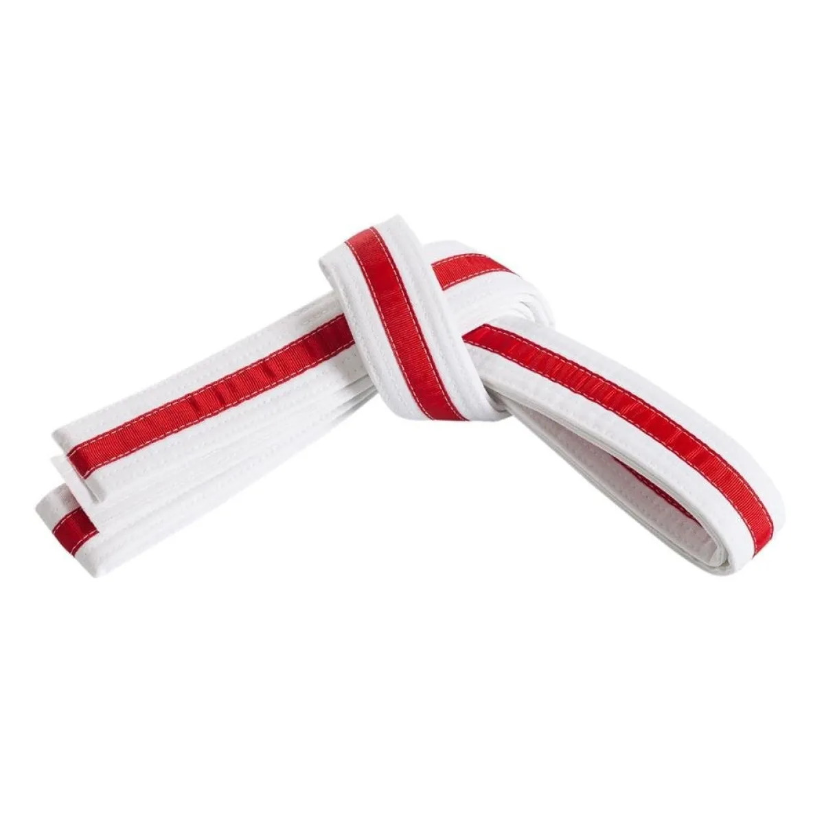 New Century US Retail Double Wrap Striped White Belt