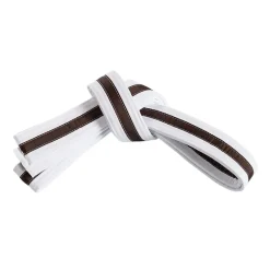 New Century US Retail Double Wrap Striped White Belt