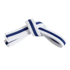 New Century US Retail Double Wrap Striped White Belt