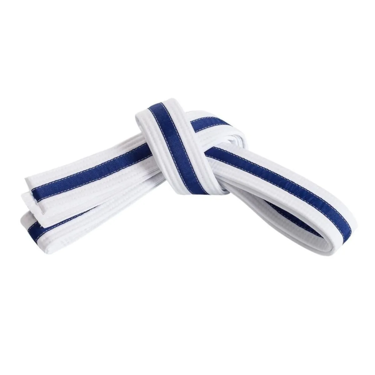New Century US Retail Double Wrap Striped White Belt