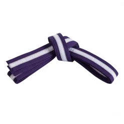 New Century US Retail Double Wrap White Striped Belt