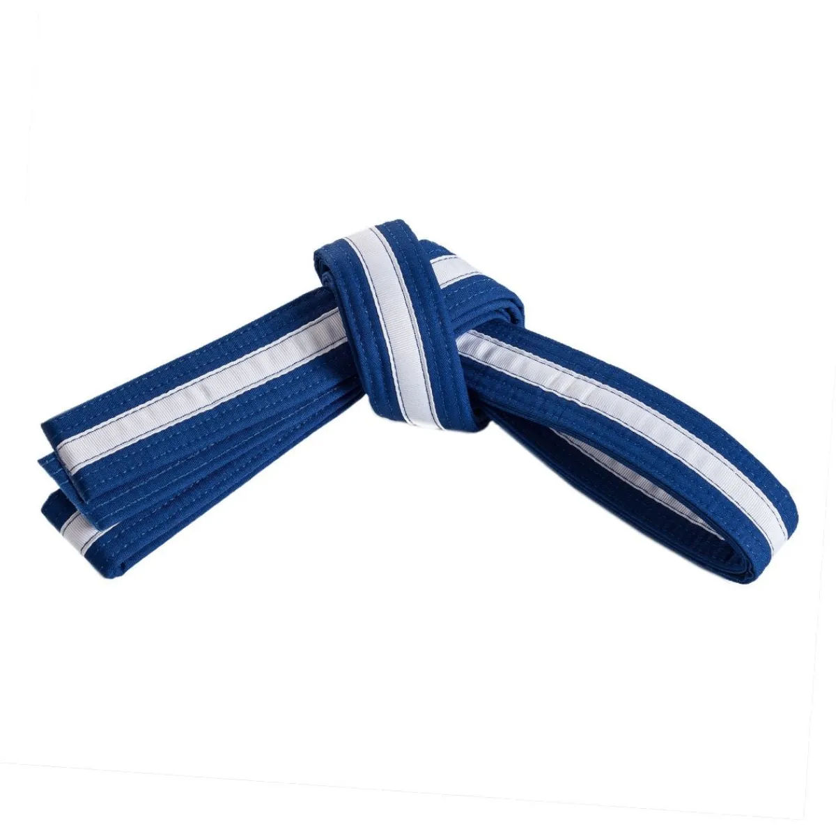 New Century US Retail Double Wrap White Striped Belt