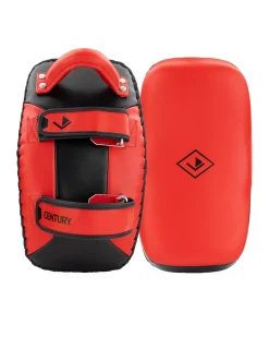 Hot Century Martial Arts Drive Curved Muay Thai Pad Pair Red