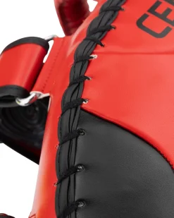 Hot Century Martial Arts Drive Curved Muay Thai Pad Pair Red
