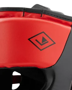 New Century Martial Arts Drive Open Faced Headgear Red