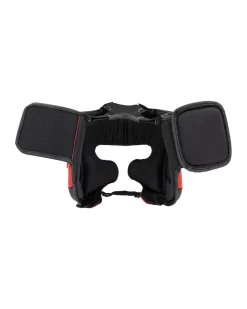 New Century Martial Arts Drive Open Faced Headgear Red