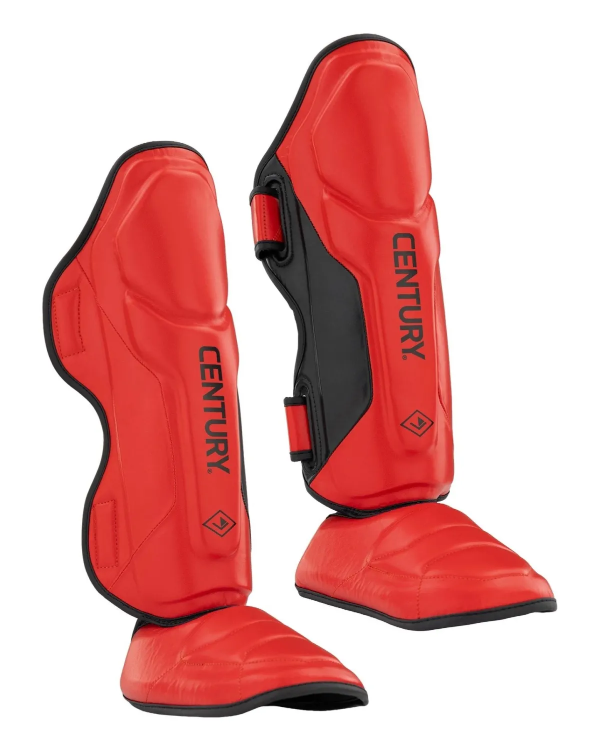 Hot Century Martial Arts Drive Traditional Shin Instep Red