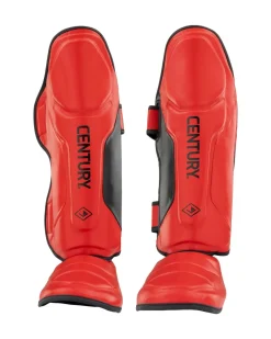 Hot Century Martial Arts Drive Traditional Shin Instep Red