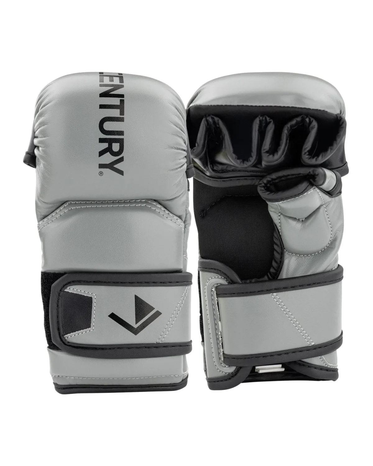 Discount Century Martial Arts Drive Youth Open Palm Training Gloves Grey/Black