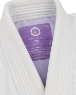 New Century Martial Arts Emily Leyva Youth Air Pro 3.0 Gi White