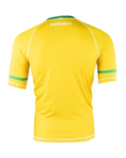 Clearance Gameness Brazil Short Sleeve Rash Guard Yellow