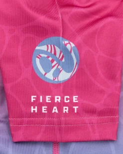 Outlet Gameness Girl's Tempest Short Sleeve Rash Guard Pink/Blue