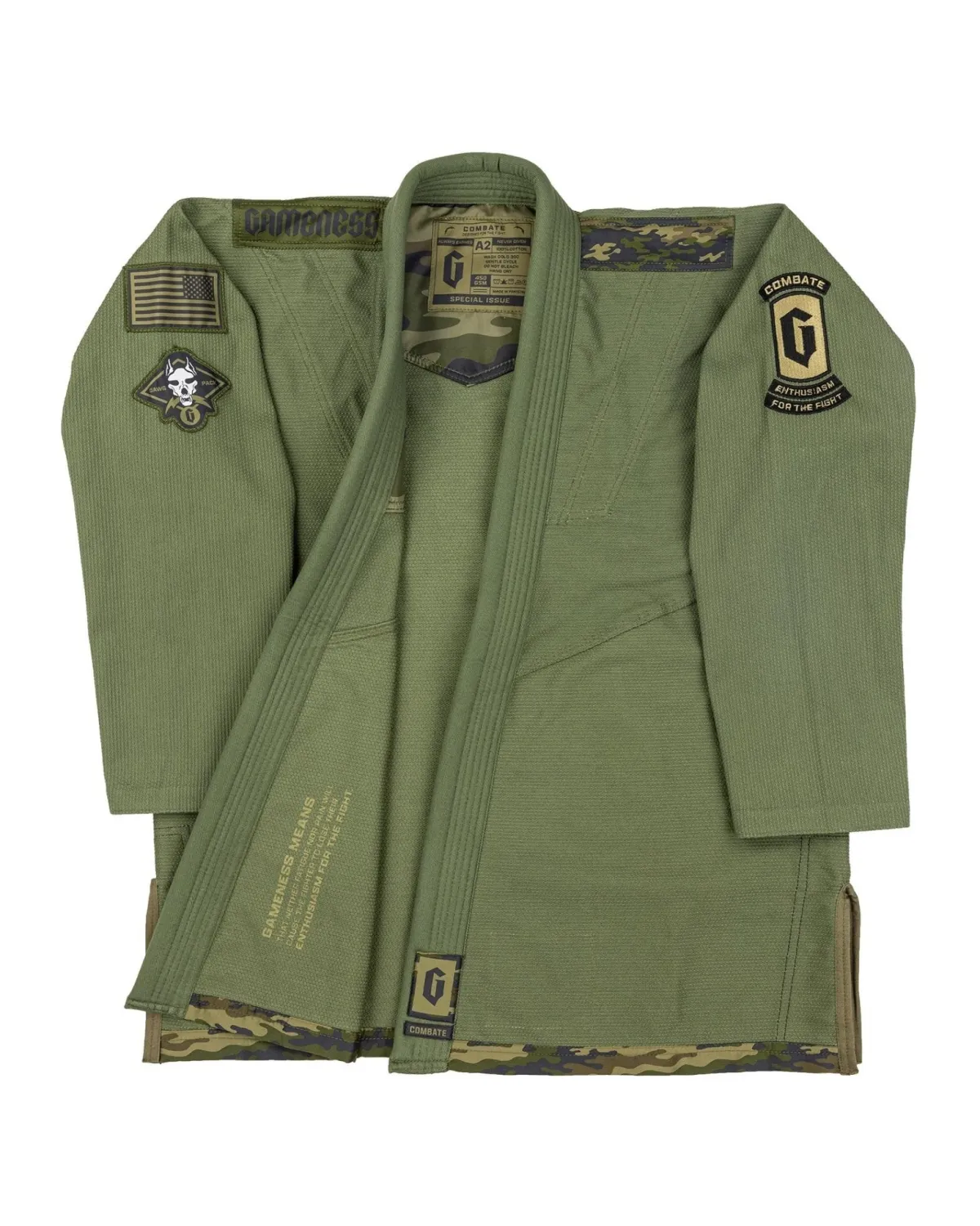 Century Martial Arts Gameness Men's Combate Gi Rifle Green