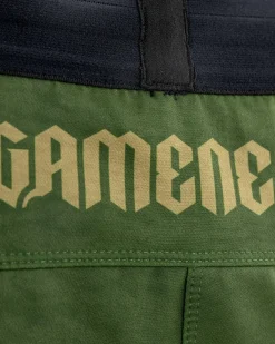 Online Century Martial Arts Gameness Men's Combate Lined Grappling Shorts Olive