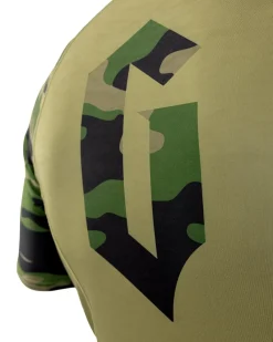 Outlet Century Martial Arts Gameness Men's Combate Short Sleeve Rash Guard Olive