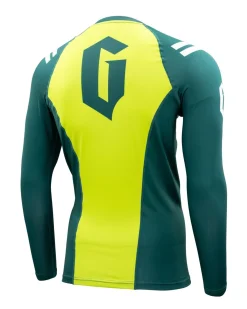 Outlet Gameness Men's Eco Long Sleeve Rash Guard Dark Green