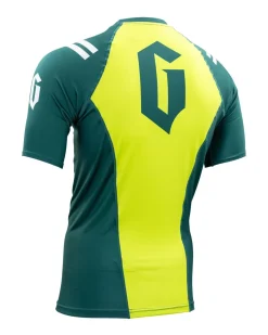 Discount Gameness Men's Eco Short Sleeve Rash Guard Dark Green