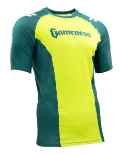 Discount Gameness Men's Eco Short Sleeve Rash Guard Dark Green