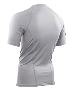 Best Gameness Men's Short Sleeve Solid Rash Guard Grey