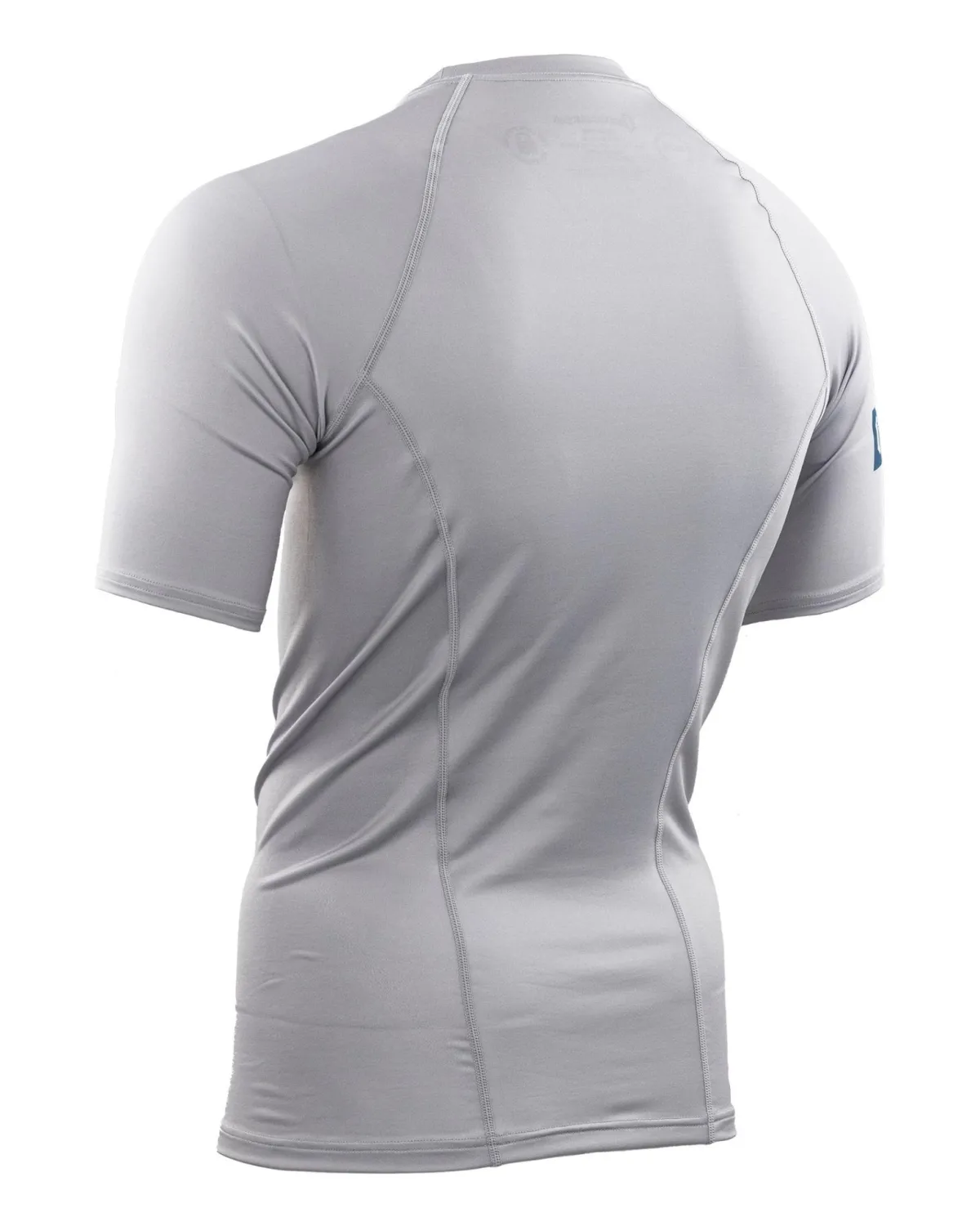 Best Gameness Men's Short Sleeve Solid Rash Guard Grey