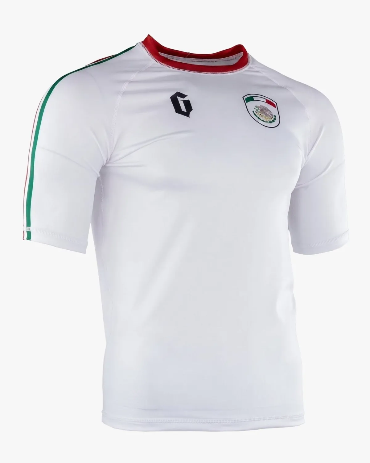 New Gameness Mexico Short Sleeve Rash Guard White